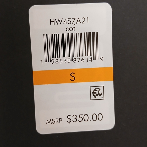 Halston Luxe Chocolate Brown Faux‑Fur Trim Quilted Puffer Coat – Small – NWT - Picture 7 of 11